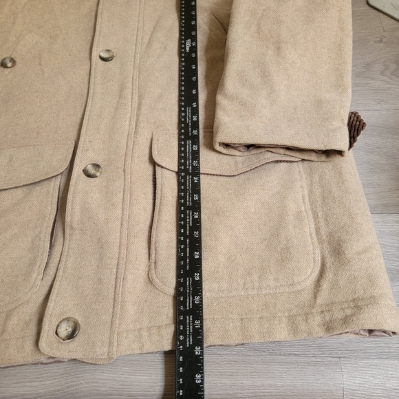 GECCU Austrailia Tan Wool Coat Jacket Size XXL(46) Women Cashmere Wool Pockets - Picture 7 of 15